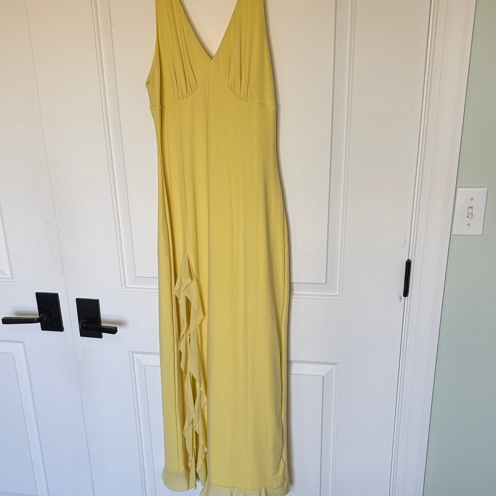 Yellow Sleeveless Maxi Dress